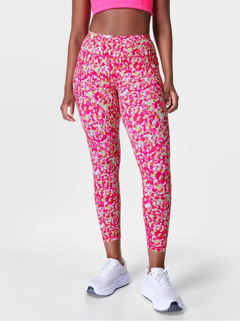 SWEATY BETTY Power 7/8 Dab-Print High-Rise Skinny Stretch-Nylon Leggings